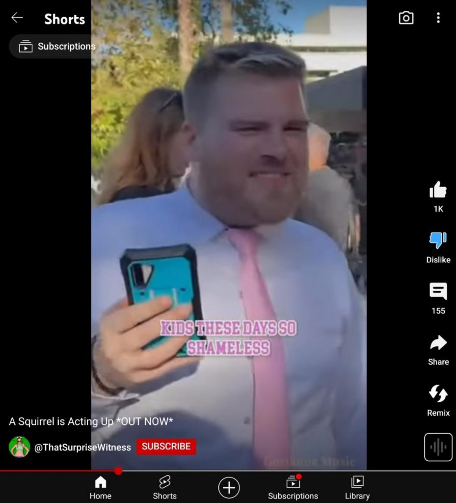 Screenshot from removed diss track video
